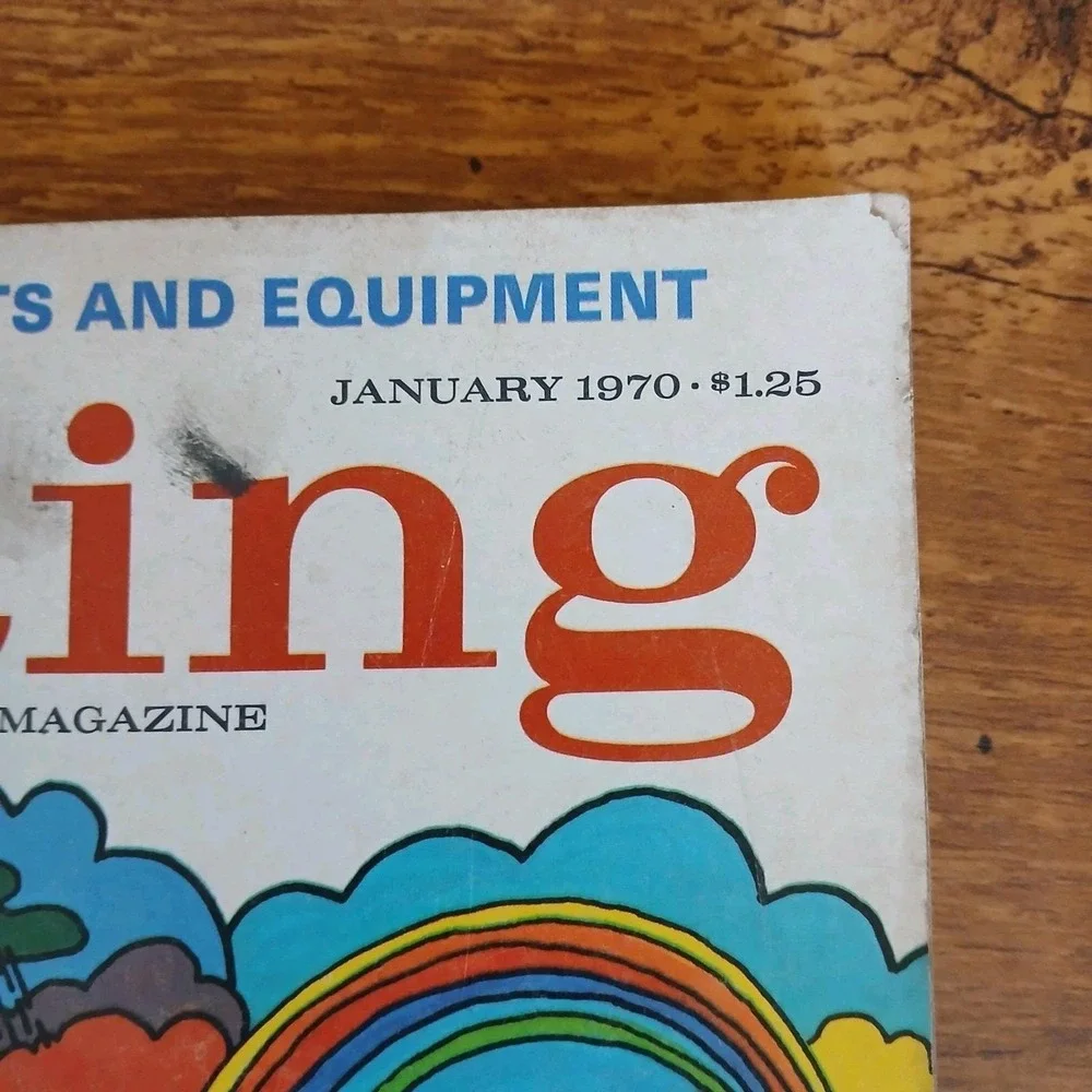 Lot Of 4 Vintage Boating Magazines 1970-1971 With Boat Show Issue Water Sailing